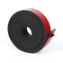 WochiTV Adhesive Solid Rubber Strips, 1" Wide x 1/16" Thick x 180" Long Self Stick Black Neoprene Rubber Rolls Perfect for DIY Insulation Cushion ...