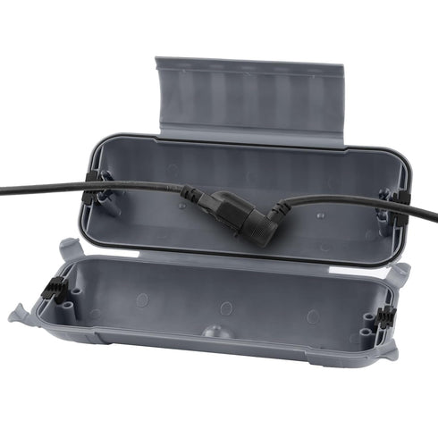 RESTMO Outdoor IP44 Waterproof Electrical Box, Weatherproof Extension Cord Cover, Safety Seal Enclosure to Protect Power Connections, Holiday Ligh...