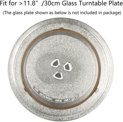 Microwave Turntable Ring,8.7 Inch Microwave Oven Tray Rotating Roller Support Ring Large Glass Plate Tray Wheel Ring(2 PCS),Roller Height 15 mm...