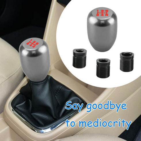 Car Gear Shift knob, Manual Transmission Shift Knob, Car Gear Lever Stick Shift Handle with Adapters, Aluminum Shift Knob, 5 Speed Shifter Knob Ge...