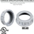 50 Pcs Plastic Insulating Bushing Threaded Electrical Bushings for EMT, Rigid or IMC Conduit Fitting (1 Inch)...
