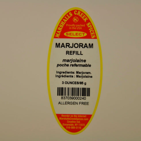 Marshall’s Creek Spices Marjoram Seasoning Refill, 3 Ounce...