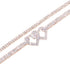 Pingyongchang Heart Rhinestone Ankle Bracelets for Women Shiny Heart Handmade Adjustable Beaded Crystal Tennis Link Chain Bracelets Anklets for Wo...