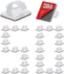 3M Cable Clips Self Adhesive Cord Organizer, Wire Holder Clamp Management Sticky for Desk Car Dash Cam Tables Wall, White 50pcs...