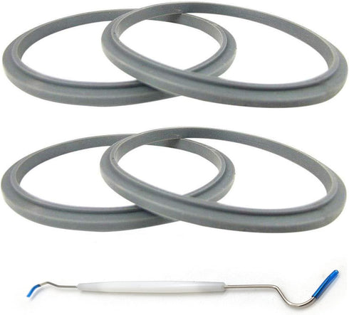4PCS Rubber Ring+1PCS hook, 3.9inch Gasket Replacement Seal Rings Gaskets Part for Nutribullet Replacement Parts Accessories Blender 900 Series 60...