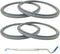 4PCS Rubber Ring+1PCS hook, 3.9inch Gasket Replacement Seal Rings Gaskets Part for Nutribullet Replacement Parts Accessories Blender 900 Series 60...