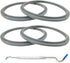 4PCS Rubber Ring+1PCS hook, 3.9inch Gasket Replacement Seal Rings Gaskets Part for Nutribullet Replacement Parts Accessories Blender 900 Series 60...