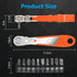Mini Ratchet Wrench,Right Angle Phillips Magnetic Screwdriver for Tight Spaces with 1/4" Drive High Torque Offset Reversible Mini Ratchet Offset S...