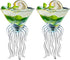 Octopus Martini Glass Creative Cocktail Drinkware Bar Goblet Tools (2 Transparent)...