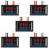 5pcs 0.28" LED Voltmeter Ammeter, Red and Blue Digital Multimeter Display Voltage Current Tester,DC 0-100V 10A Detector Voltage Current Meter Pane...