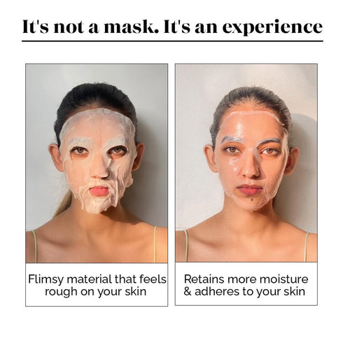 LuxaDerme Detox Bio Cellulose Face Mask, Moisturizing and Brightening Skincare Face Mask, Korean Sheet Masks for Glass Skin with Acai Berry, CoQ10...