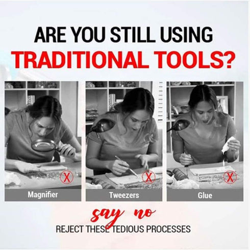 Magic Diamond Painting Pen - Double-Head Manual Point Drill Pen & Rhinestone Multi-Function...