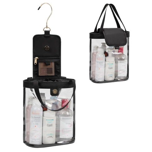 Travel Toiletry Bag, Clear Hanging Toiletry Bag for Women Men, Waterproof Travel Bag for Toiletries, Transparent Makeup Bag Cosmetic Organizer, Po...