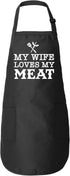 Freedomtees My Wife Loves My Meat Funny Kitchen BBQ Apron Father's Day Gift...