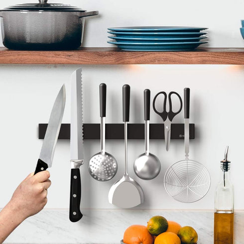 Rich&Ray 16 Inch Magnetic Knife Holder, Kitchen Knife Magnetic Holder for Wall No Drilling, Kitchen Accessories Organizer Bar or Used in Organizin...