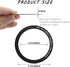 12 Pcs Magnetic Wireless Charging Metal Ring with Sticker, Universal Ultra Thin Notched and Round Alphabet Ring Conversion Kit Compatible with Mag...