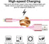 cugunu iPhone Charger, 5 Pack 3/3/6/6/10FT Apple MFi Certified USB Lightning Cable Nylon Braided Fast Charging Cord Compatible for iPhone 14/13/12...