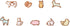 Fox Run Mini Animal Cookie cutters, 0.75 x 1.5 x 1 inches, Metallic...