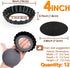 Mini Tart Pan Set of 12, Non-Stick 4 Inch Quiche Pan, Removable Bottom Tart Pan for Pies, Quiche Bakeware, Cheese Cakes, Desserts and more...