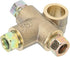 Rear Axle Brake Line Tee, 3 Way T shape Brake Tee Car Brake Tee Inverted Female Tee with 3 Male Nuts Short Union M10 3/16in Pipe 10mm...