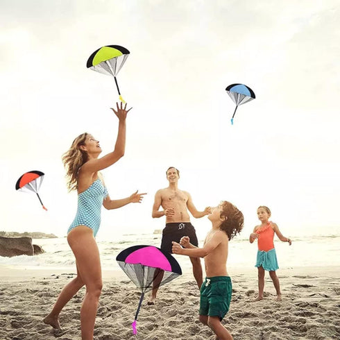Ven-Trap Parachute Toy, Tangle Free Throwing Toy Parachute, Outdoor Children's Flying Toys, No Battery nor Assembly Required (4 Pieces Set)...
