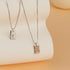 Initial J Silver Necklaces for Women Non Tarnish 925 Silver Plated Dainty Square Letter J Pendant Necklace 16.5”+2” Adjustable Waterproof Trendy N...