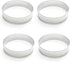 Fox Run English Muffin Ring Molds, Set of 4, Stainless Steel...