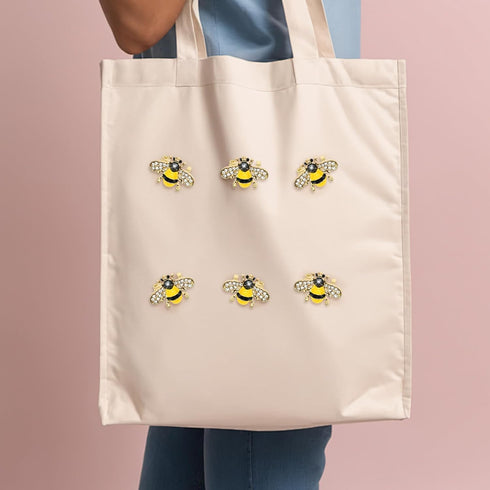 6 Pack Cute Funny Rhinestone Bee Brooches Pin Set Fashion Enamel Crystal Animal Insect Themed Bags Backpacks Jackets Hat Lapel Brooch for Women Go...