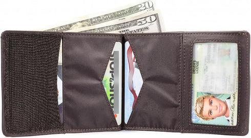 Big Skinny Men's Super Skinny Bi-Fold Slim Wallet, Holds Up to 30 Cards...