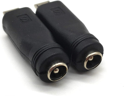 USB to DC Power Adapter, Micro Male to DC 5.5x2.1mm Female 5V Connector Power Charging Adapter for Laptop PC...