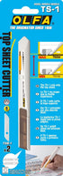 OLFA Top Sheet Cutter (TS-1) - Retractable Utility Precision Knife w/ 2 Extra Blades Cuts Top Layer Only for Liner, Vinyl, Paper, Adhesives, Repla...