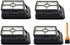 EZ SPARES 4pcs Replacement for 1785 1866 Cross Wave Vacuum Filter, Vacuum Cleaner Hepa Parts,Replaces Part # 1608684,for Multi-Surface Cleaner Ser...