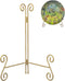 Plate Holder Display Stand, 12 Inch Plate Stands for Display Large Platter, Gold Iron Plate Easel for Photos, Picture Frames, Cookbooks, Card and ...