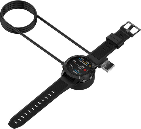 Garmin Watch Charger, Ankky 1m USB Charging Cable Stand Station Date Compatible with Garmin Vivoactive 3 4 4S/Fenix 6/6S/6X, Fenix 5/5S/5X / Venu ...