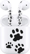 Black Accessories for AirPods 2nd Gen, Cat Paw Decal Skin Sticker for Earphones and Charging Case, Earbuds Case Cover Wrap for Women and Teens, wi...