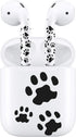 Black Accessories for AirPods 2nd Gen, Cat Paw Decal Skin Sticker for Earphones and Charging Case, Earbuds Case Cover Wrap for Women and Teens, wi...