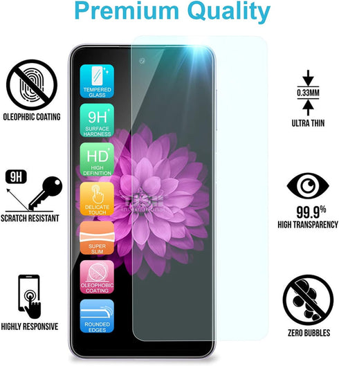 TJS Compatible with Samsung Galaxy A52 Case, Galaxy A52S Case, with Tempered Glass Screen Protector, Heavy Duty Rugged Shockproof Full Body Protec...