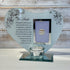 Her Smile - Inspirational Poem, Candle and Photo Holder Glass Memorial Plaque...