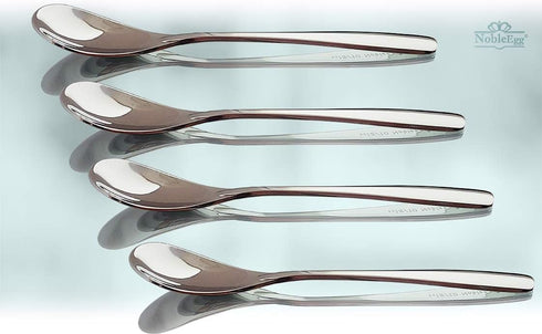 Egg Spoons for Soft Boiled Eggs | 18/10 Stainless Steel | 5.5 inches | Set of 4...