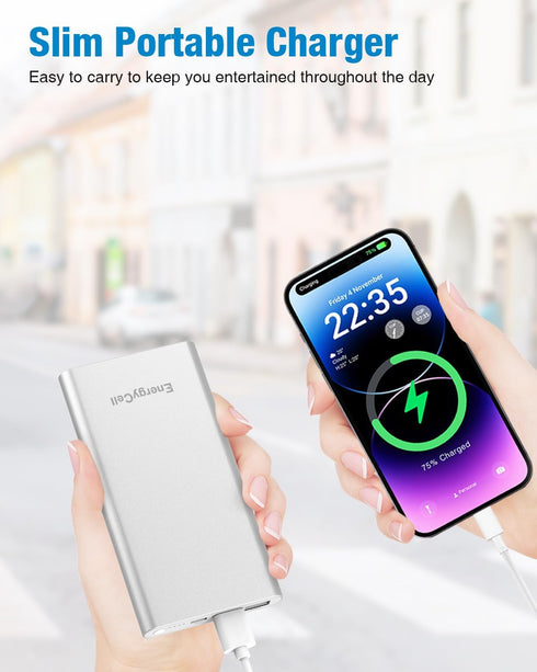 Pilot 4GS Portable Charger 12000mAh Fast Charging Power Bank Dual 3A High-Speed Output Battery Pack Compatible with iPhon14 13 12 11 Samsung S10 a...