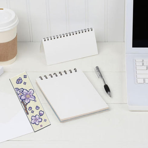 FREEBLOSS 6 Set Bookmark Cross Stitch Kits Stitch Bookmark Cross Stitch Kits with Instructions Bouquet Pattern Punch Needle Kit for Beginners Book...