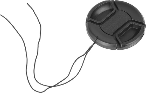 ChromLives 58mm Lens Cap with Lens Cap Leash Hole Bundle Compatible with Nikon Canon DSLR Cameras (58mm)- 4 Pack...