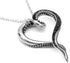 Controse Women's Silver-Toned Heart Shaped Stainless Steel Dark and Bright Tentacle Octopus Necklace 31"...