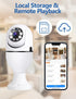 Light Bulb Security Camera Home Wireless WiFi Camera Surveillance Camera Baby Monitor Nanny Cam Pet Camera Video Recording with Audio Remote Contr...