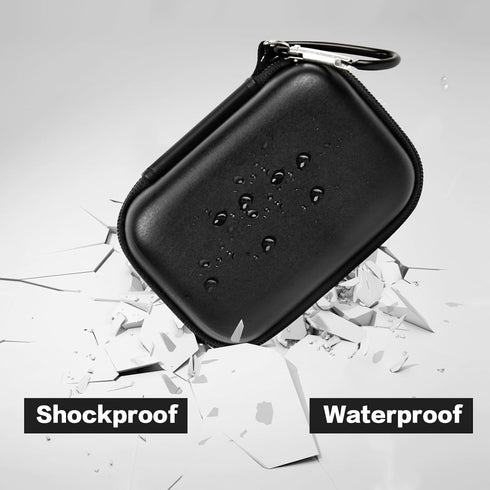 Carrying Case Compatible with Crucial X10/ X9 Pro 4TB/ 2TB/ 1TB Portable SSD, External Solid State Drive Hard Storage Holder Bag Fits for USB-C Ca...