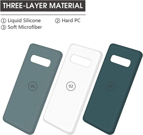 ABITKU Galaxy S10e Case Silicone, Slim Liquid Gel Rubber Shockproof Cover Soft Microfiber Cloth Lining Cushion Compatible with Samsung Galaxy S10e...