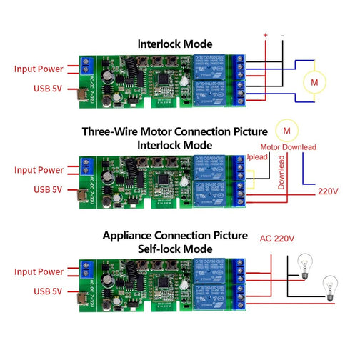 2 Channel 5V 12V ZigBee Smart Relay Switch,Adjustable Self Lock and Momentary Interlock Working Mode,Works with Tuya eWelink Zigbee Gateway, Alexa...