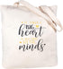 ELEGANTPARK Teacher Bag Teacher Gifts for Valentines Day Appreciation Week Graduation Birthday Christmas Cotton Canvas Tote Shoulder Bag with Pock...