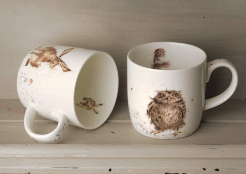 Royal Worcester Portmeirion Home & Gifts Bone China MMKE5629-XS Good Day (Hare) Single Mug, Multi Coloured, 0.31l...