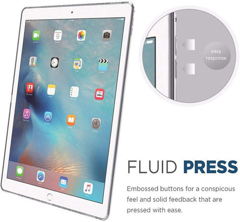 iCoverCase Compatible with iPad 10.2" (2021/2020/2019) Clear Case, Ultra-Thin Transparent Soft TPU Back Cover Resistant Flexible Case for iPad 9th...